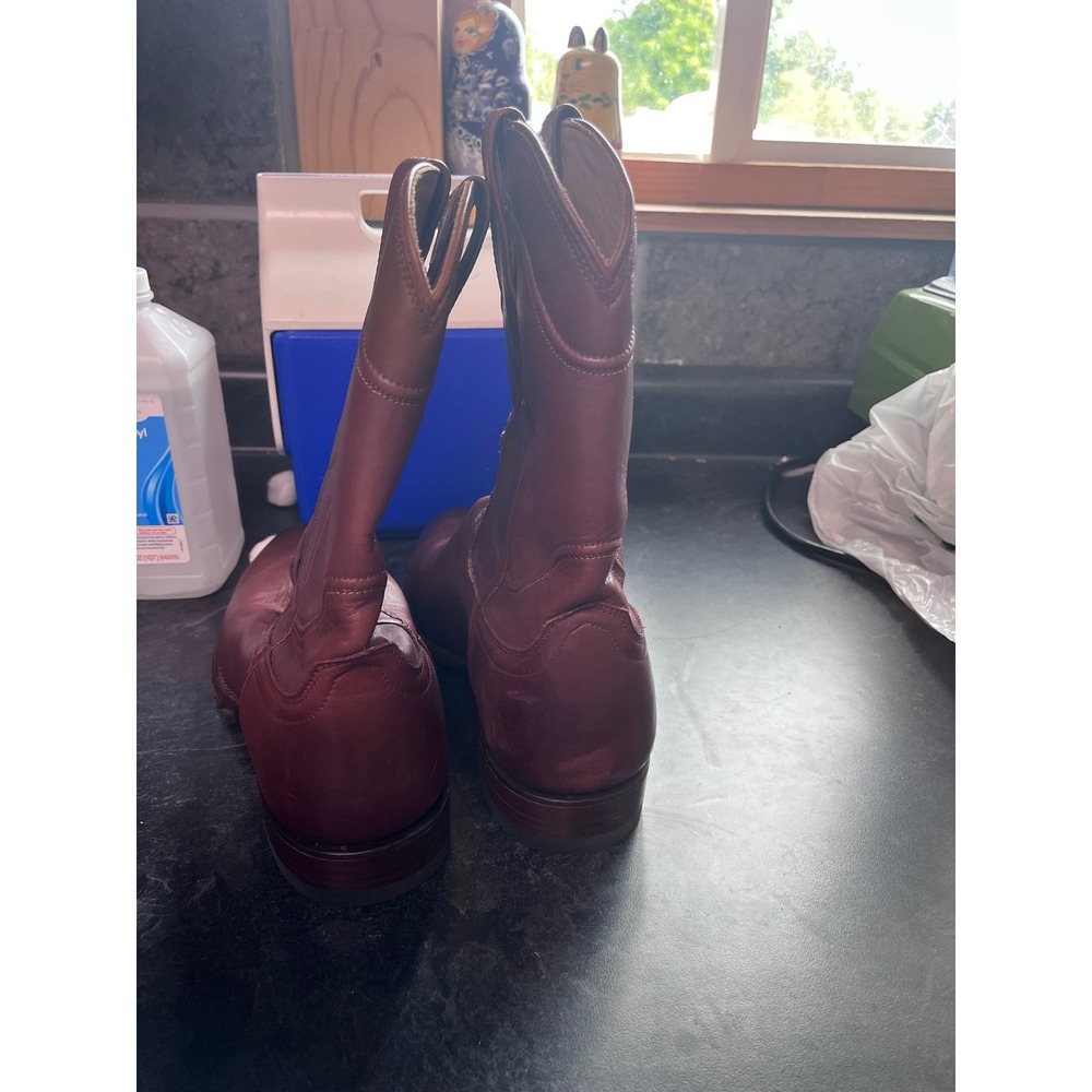 Tecovas The Earl Roper Calfskin Leather Western Cowboy Boots Round Toe 9.5 EE - Picture 7 of 9